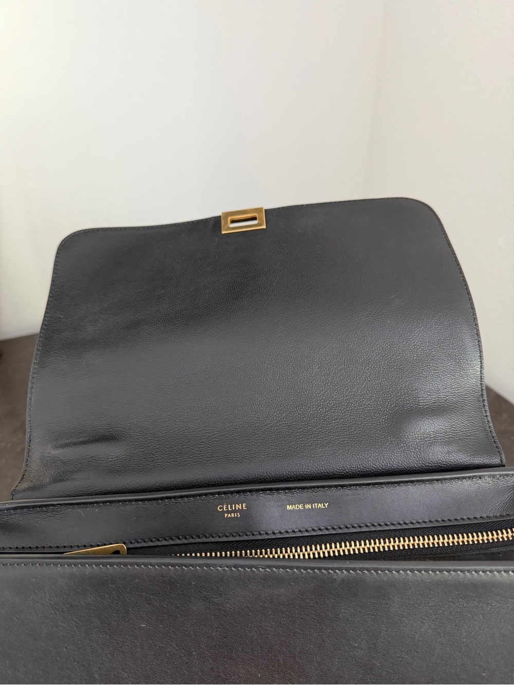 Celine Trapeze Bag with Gold Hardware and Shoulder Strap - Pre-Loved - Picture 6 of 13